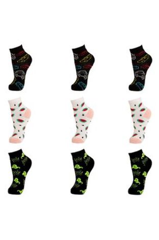 Kit Com 9 Pares de Meia Infantil Cano Médio Trifil LD