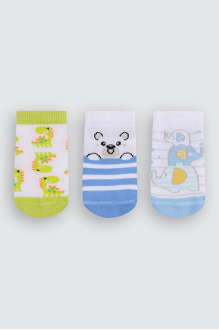 Kit Com 3 Pares de Meias Cano Curto Desenhada Trifil