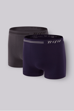 Kit Com 2 Cuecas Boxer Microfibra Sem Costura